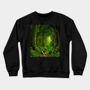 jungle scene Crewneck Sweatshirt